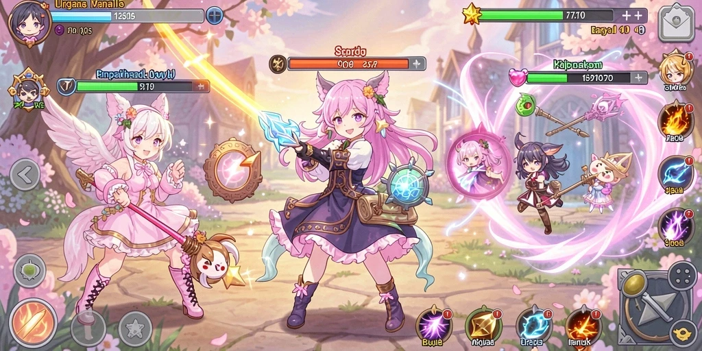 cuanhoki - Pemain bersaing dalam mini-games seru.